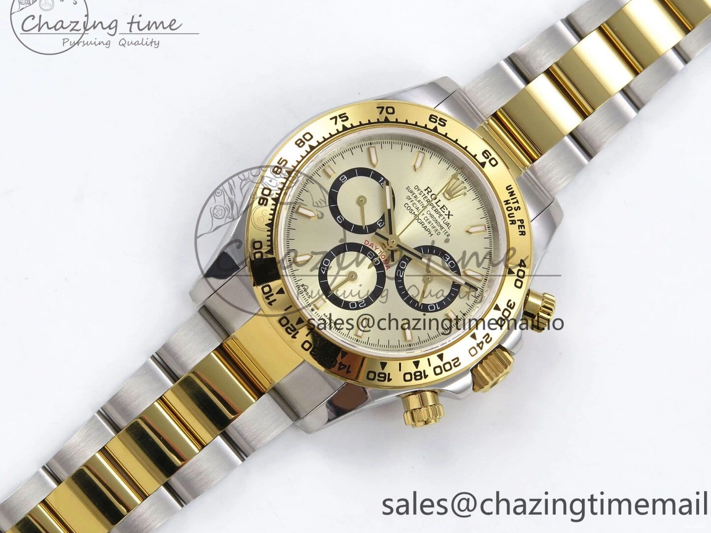 YG Daytona QF SS 1:1 Braclet YG V5 on Dial Best SH4131 126503 Edition 0428